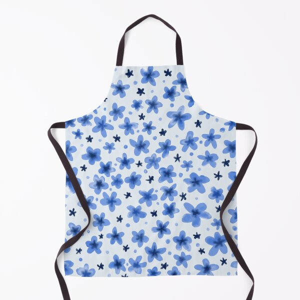 Item preview, Blue Watercolor Wildflower Pattern designed and sold by JulesGoyco.