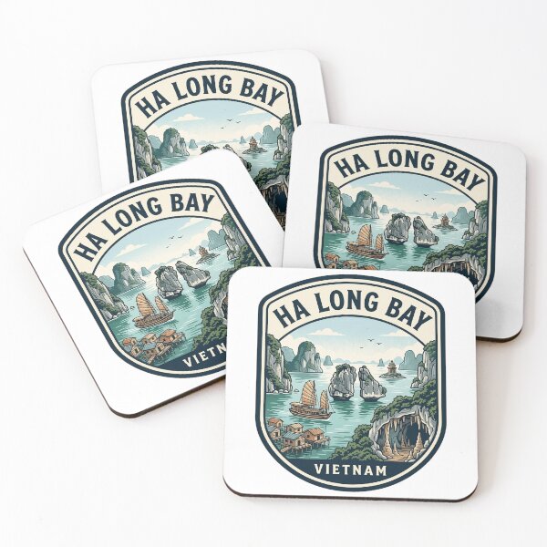 Item preview, Ha Long Bay Vietnam Vintage Travel Badge designed and sold by k3rstman1.