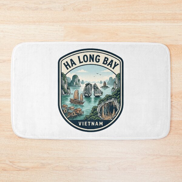 Item preview, Ha Long Bay Vietnam Vintage Travel Badge designed and sold by k3rstman1.