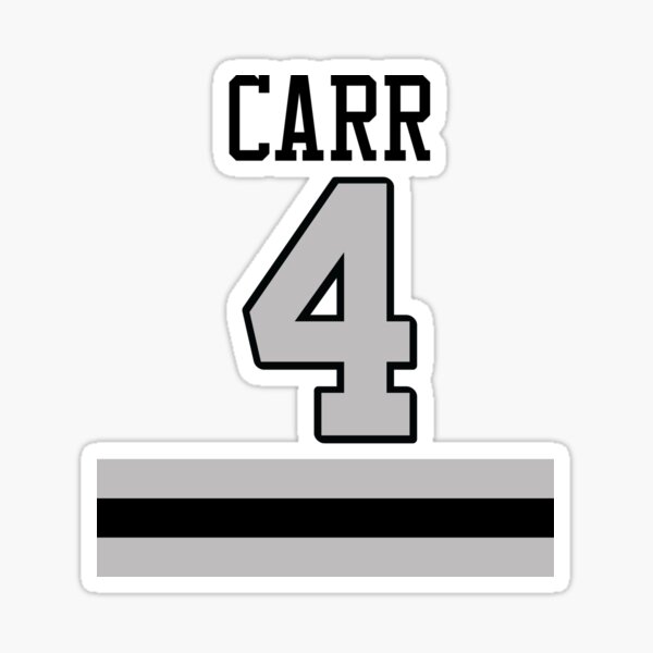 Las Vegas Raiders Derek Carr #4 Nike Men's Silver NFL