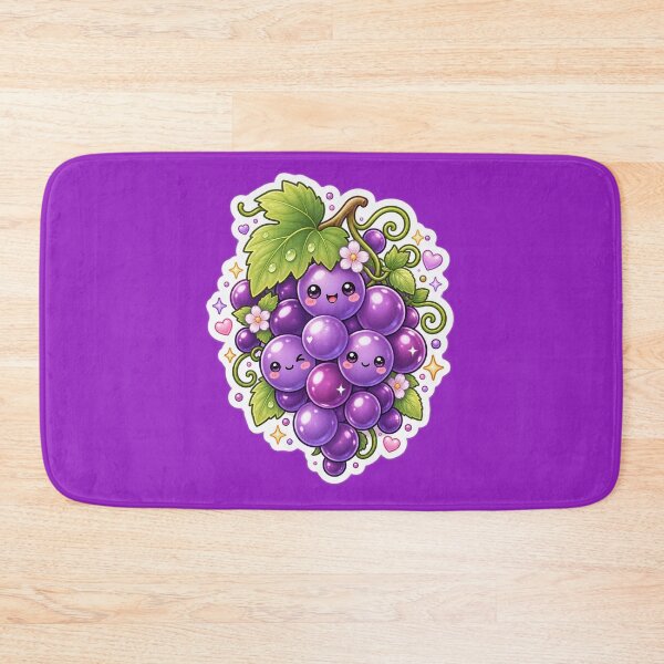Item preview, Cute Kawaii Purple Grapes Sticker designed and sold by Christiana-Art.