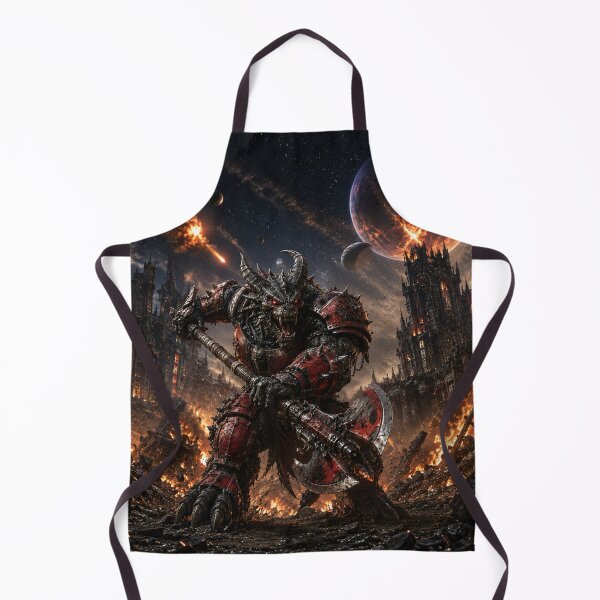 Item preview, Cosmic Reptilian Demon — Red Armor Warrior designed and sold by ZYVARENNE.