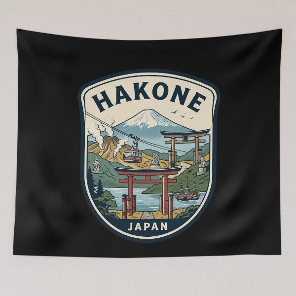 Item preview, Hakone Japan Vintage Travel Mount Fuji designed and sold by k3rstman1.