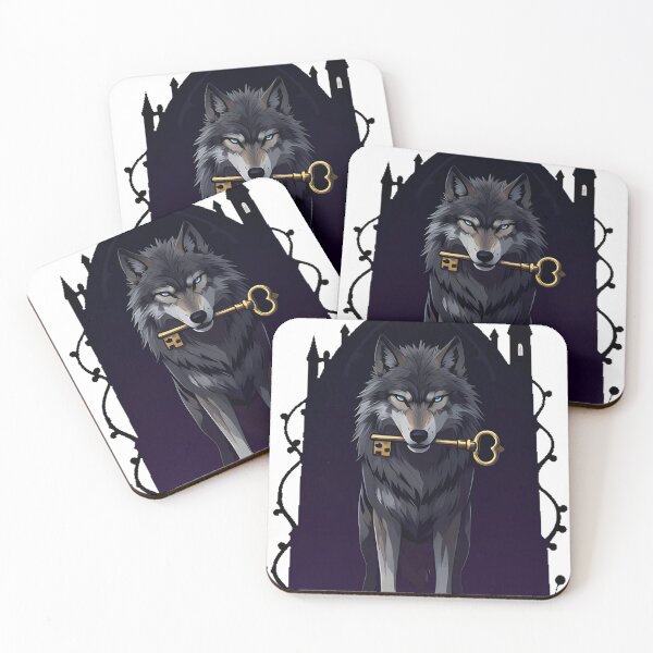 Item preview, Wolf with Iron Key designed and sold by IllumeInk.