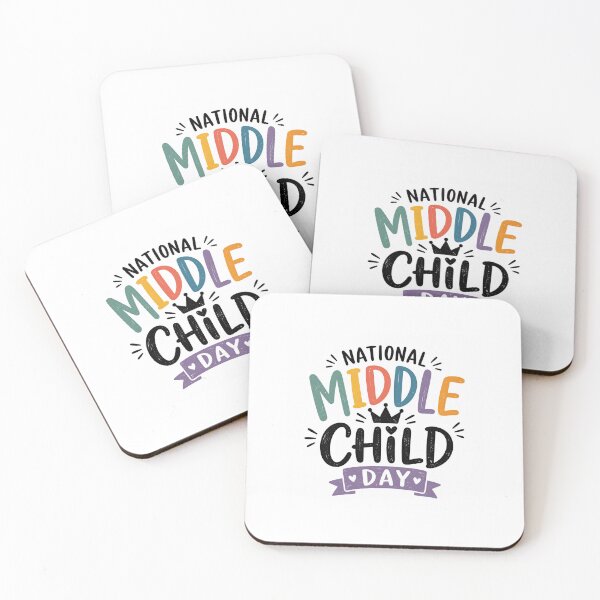 Aperçu de l'œuvre Journée nationale de l'enfant du milieu - Cadeau humoristique pour célébrer l'enfant du milieu créée et vendue par madihaali0064.