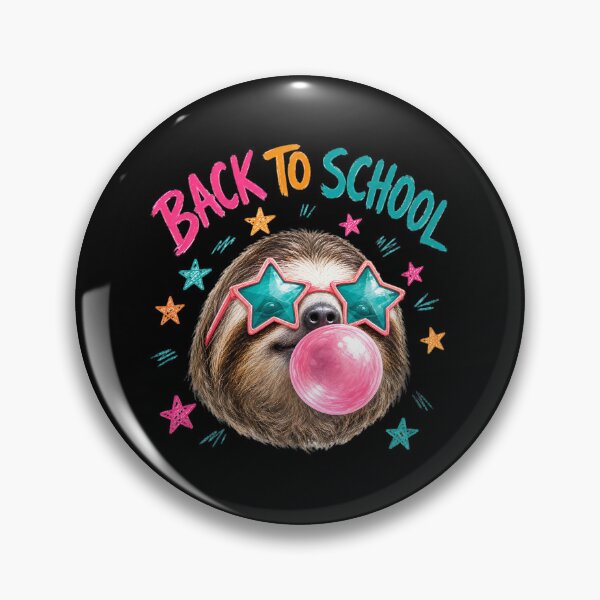 Item preview, Back to School Sloth Bubble Gum Star Glasses  designed and sold by MOCH- ART.