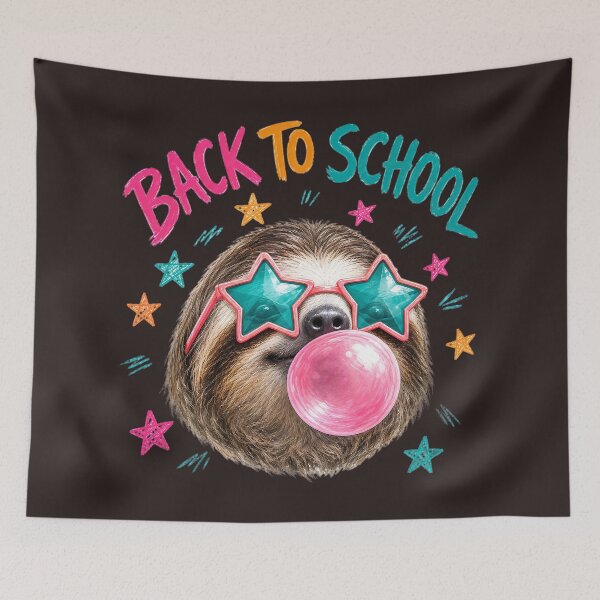 Item preview, Back to School Sloth Bubble Gum Star Glasses  designed and sold by MOCH- ART.