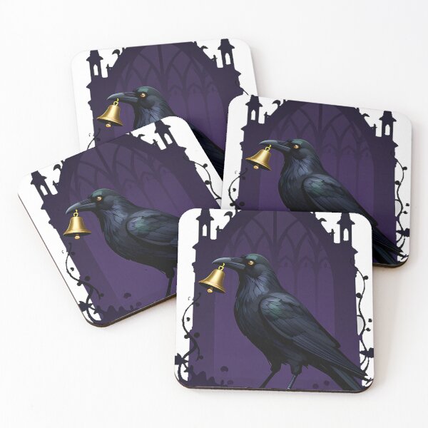 Item preview, Crow with Brass Bell designed and sold by IllumeInk.