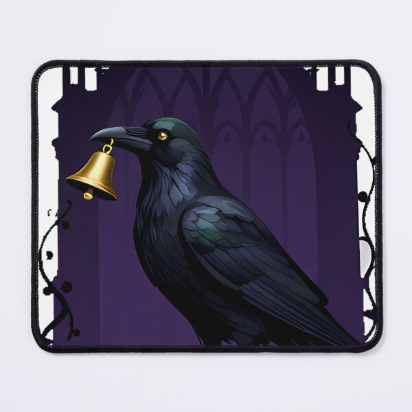 Item preview, Crow with Brass Bell designed and sold by IllumeInk.
