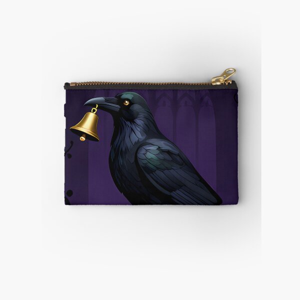 Item preview, Crow with Brass Bell designed and sold by IllumeInk.