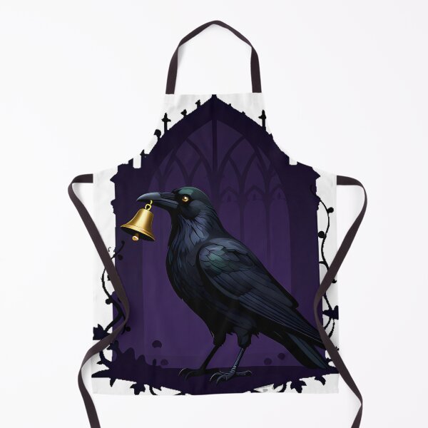 Item preview, Crow with Brass Bell designed and sold by IllumeInk.