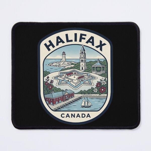 Item preview, Halifax Nova Scotia Canada Vintage Travel Badge designed and sold by k3rstman1.