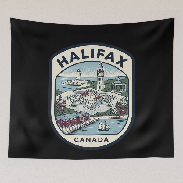 Item preview, Halifax Nova Scotia Canada Vintage Travel Badge designed and sold by k3rstman1.