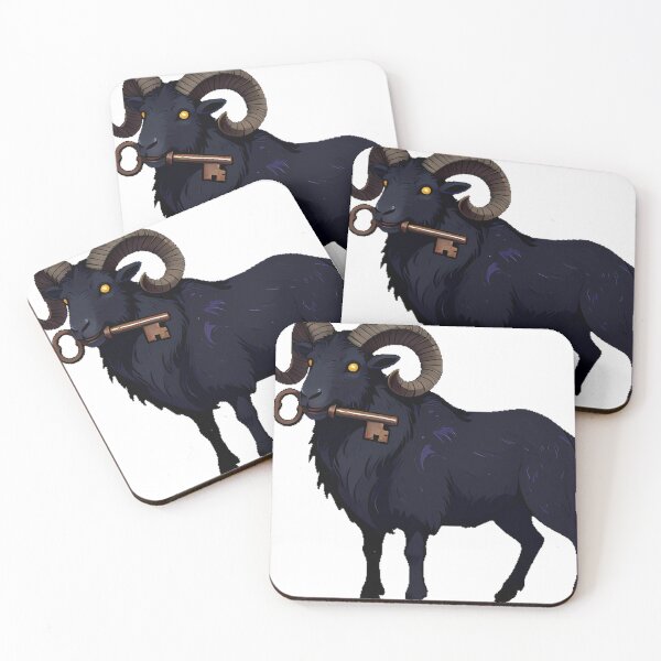 Item preview, Black Ram with Iron Key designed and sold by IllumeInk.