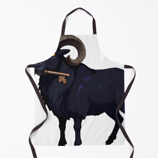 Item preview, Black Ram with Iron Key designed and sold by IllumeInk.