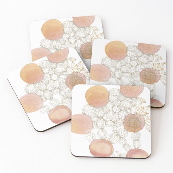 Item preview, Blush Seed Pods and Organic Shapes: Botanical Watercolour designed and sold by ArithraStudio.