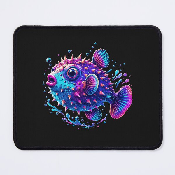 Item preview, Colorful Blowfish Pufferfish designed and sold by RonWelche.