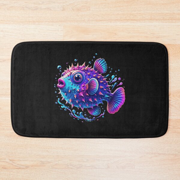 Item preview, Colorful Blowfish Pufferfish designed and sold by RonWelche.