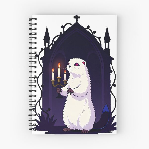 Item preview, Stoat with Candelabra designed and sold by IllumeInk.
