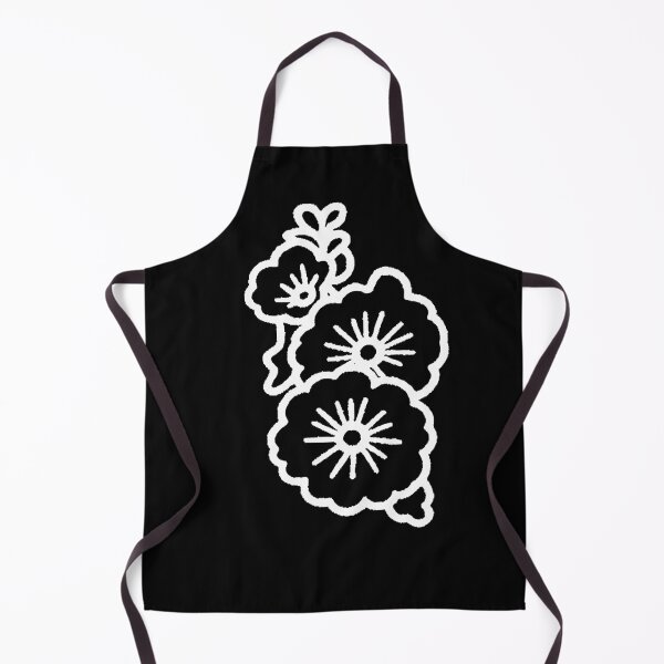 Item preview, Hollyhock Flower Outline designed and sold by CamilasPrints.