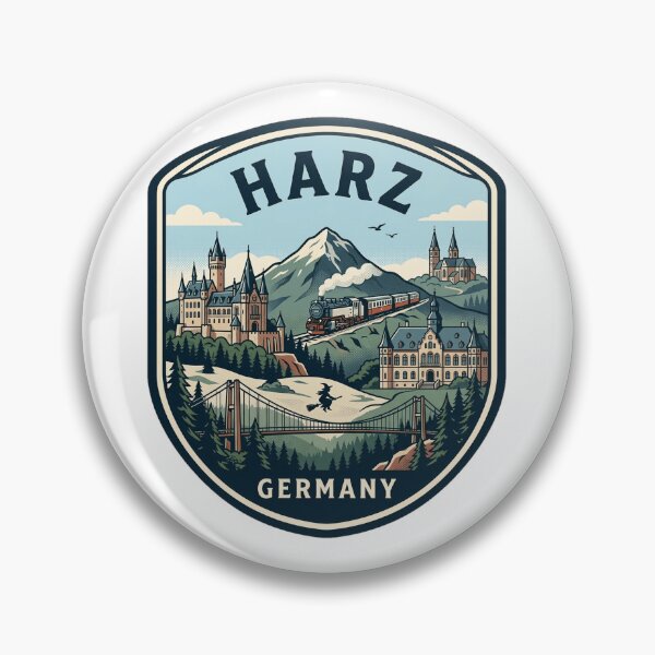 Artikelvorschau, Vintage Harz Deutschland Bergreiseemblem entworfen und verkauft von k3rstman1.
