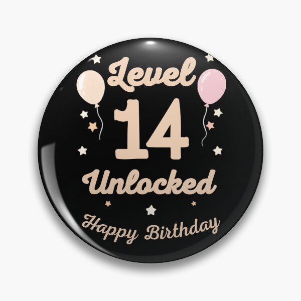 Item preview, Level 14 Unlocked Happy 14th Birthday designed and sold by BellabdO.