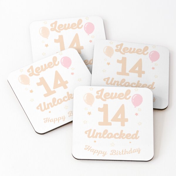 Item preview, Nivel 14 desbloqueado ¡Feliz 14º cumpleaños! designed and sold by BellabdO.