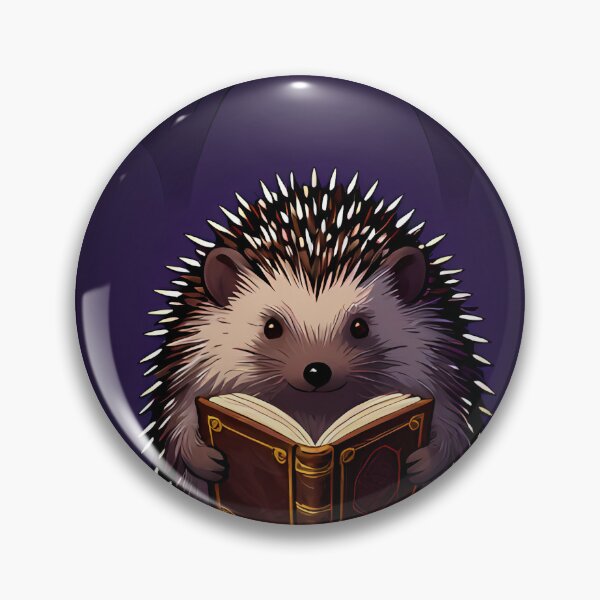 Item preview, Hedgehog with Old Book designed and sold by IllumeInk.