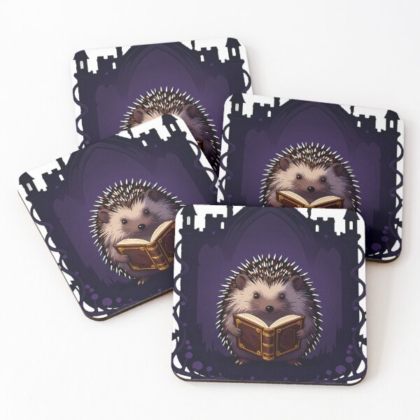 Item preview, Hedgehog with Old Book designed and sold by IllumeInk.