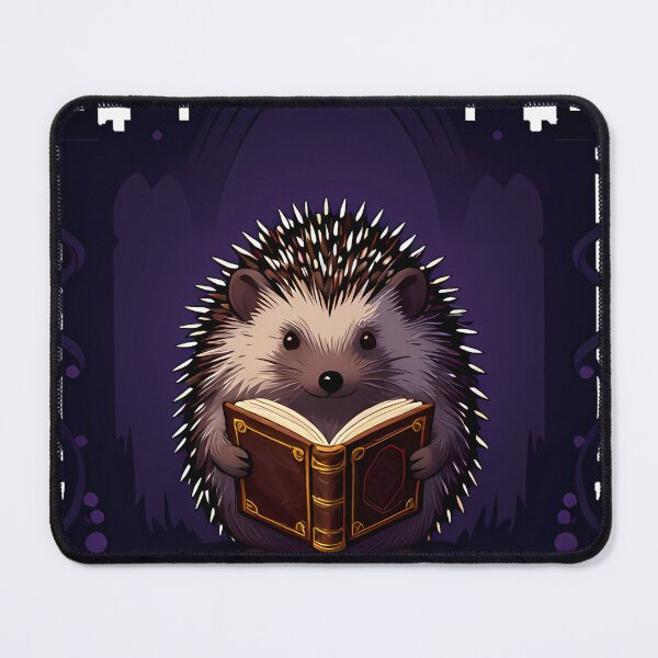 Item preview, Hedgehog with Old Book designed and sold by IllumeInk.