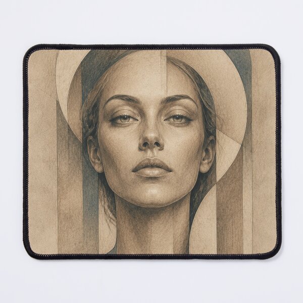 Item preview, Geometric Woman in Surreal Architecture designed and sold by VlodArt.