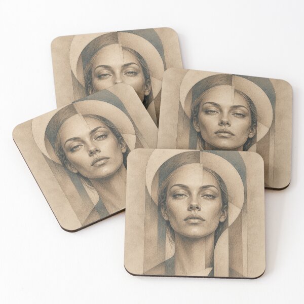 Item preview, Geometric Woman in Surreal Architecture designed and sold by VlodArt.