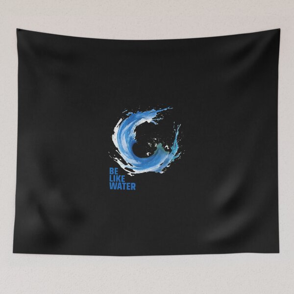Item preview, Be Like Water Wave Graphic Inspirational designed and sold by domjudith.
