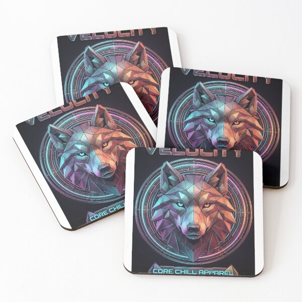 Item preview, Futuristic Cyberpunk Neon Wolf designed and sold by RyxDesign.