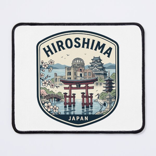 Item preview, Hiroshima Japan Travel Poster Itsukushima Torii Gate designed and sold by k3rstman1.