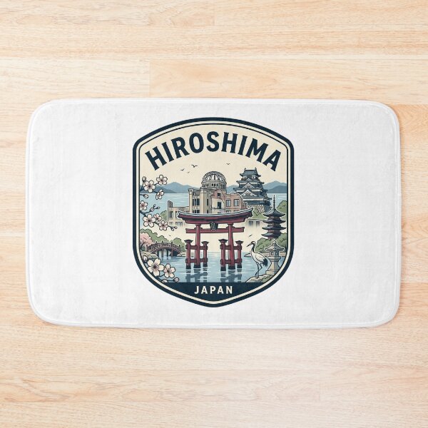 Item preview, Hiroshima Japan Travel Poster Itsukushima Torii Gate designed and sold by k3rstman1.