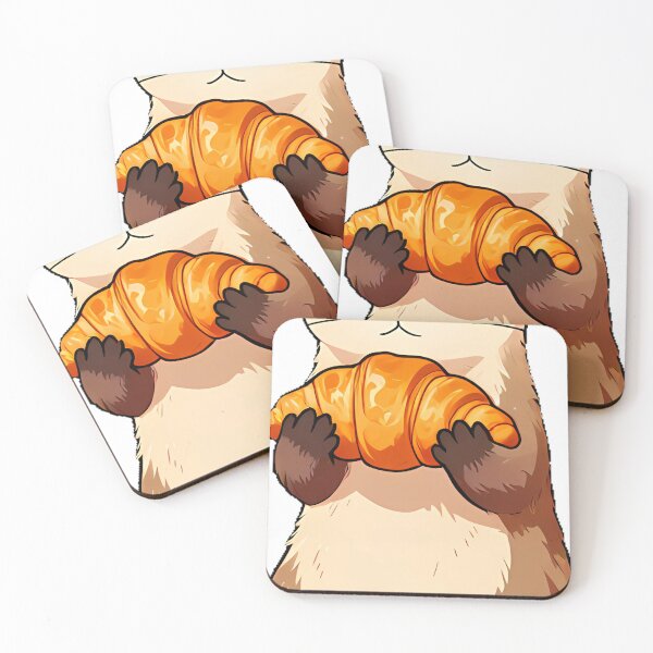 Item preview, Ferret with Croissant designed and sold by pumsquare.
