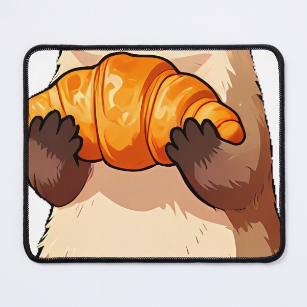 Item preview, Ferret with Croissant designed and sold by pumsquare.