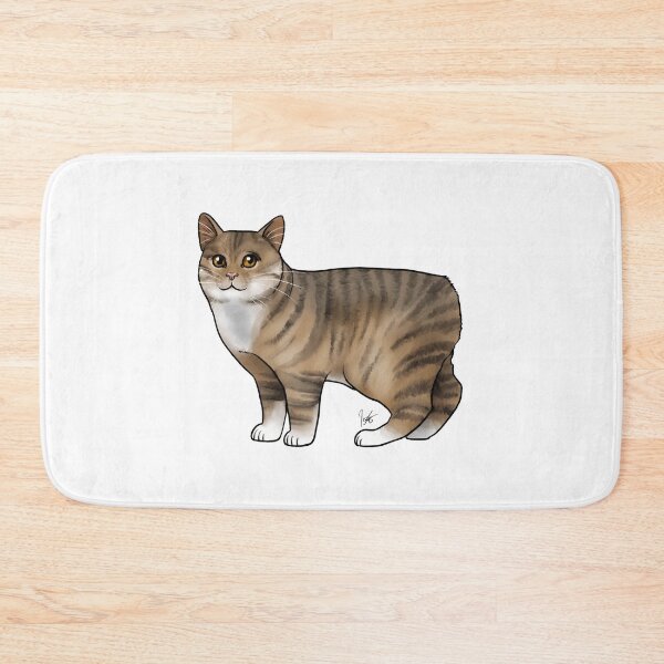 Item preview, Cute Short Tail Tabby Cat Illustration designed and sold by OlyvieArt.