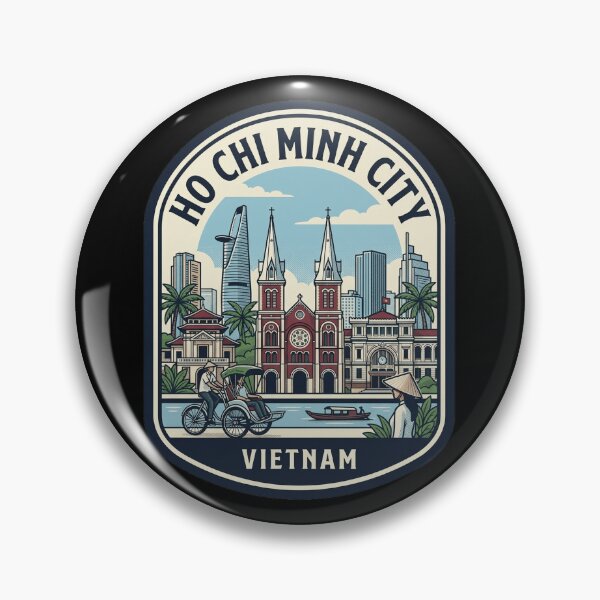 Item preview, Ho Chi Minh City Vietnam Travel Badge designed and sold by k3rstman1.