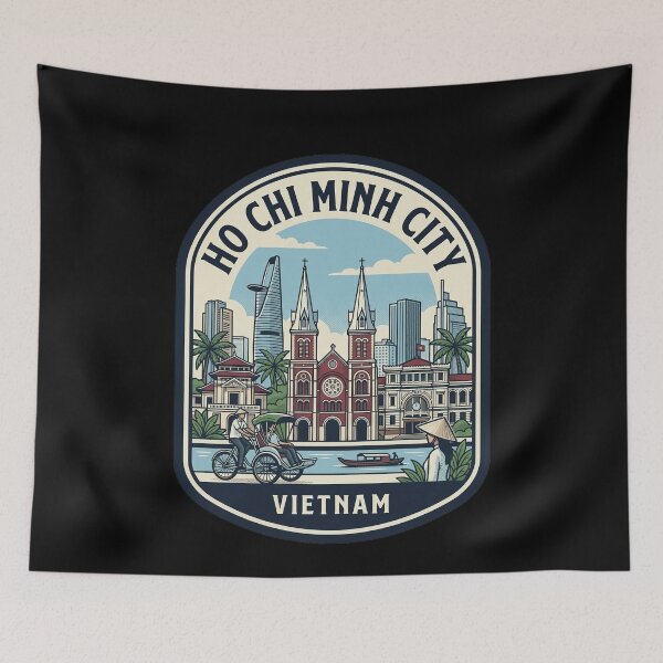 Item preview, Ho Chi Minh City Vietnam Travel Badge designed and sold by k3rstman1.