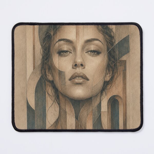 Item preview, Geometric Woman in Surreal Architecture designed and sold by VlodArt.