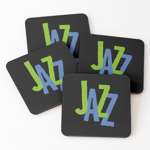 Item preview, Retro Jazz in blue-green  designed and sold by BlackLineWhite.