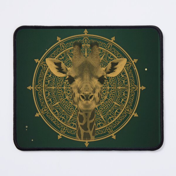 Item preview, Golden Giraffe Mandala Wall Art designed and sold by ameetlumiere.