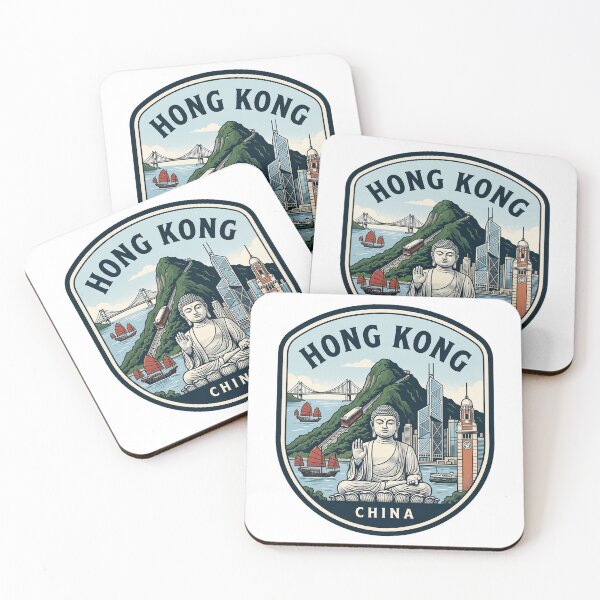 Item preview, Hong Kong Travel Emblem Vintage Retro Souvenir designed and sold by k3rstman1.