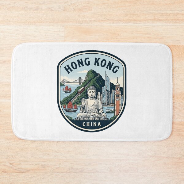 Item preview, Hong Kong Travel Emblem Vintage Retro Souvenir designed and sold by k3rstman1.