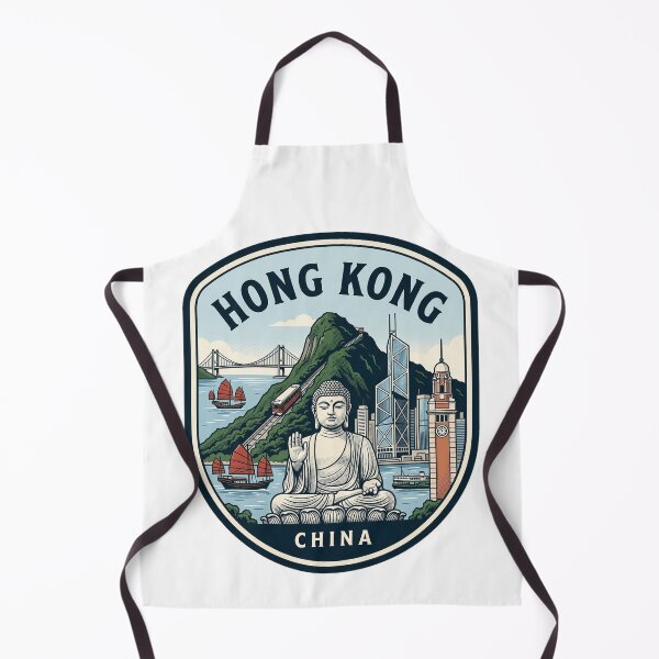 Item preview, Hong Kong Travel Emblem Vintage Retro Souvenir designed and sold by k3rstman1.