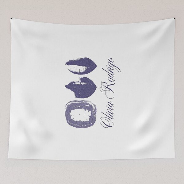 Item preview, Olivia Rodrigo Purple Lips Music Vintage Merch designed and sold by Worldofrat.