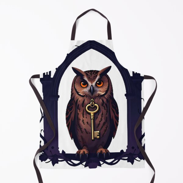 Item preview, Long-Eared Owl with Old Key designed and sold by IllumeInk.