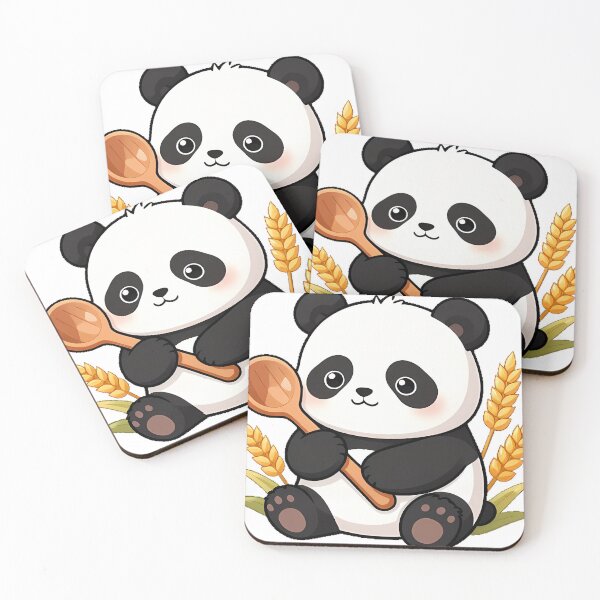 Item preview, Panda Cub with Big Spoon designed and sold by pumsquare.